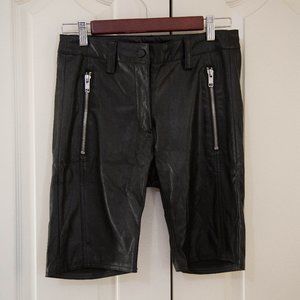 Faux Leather Shorts